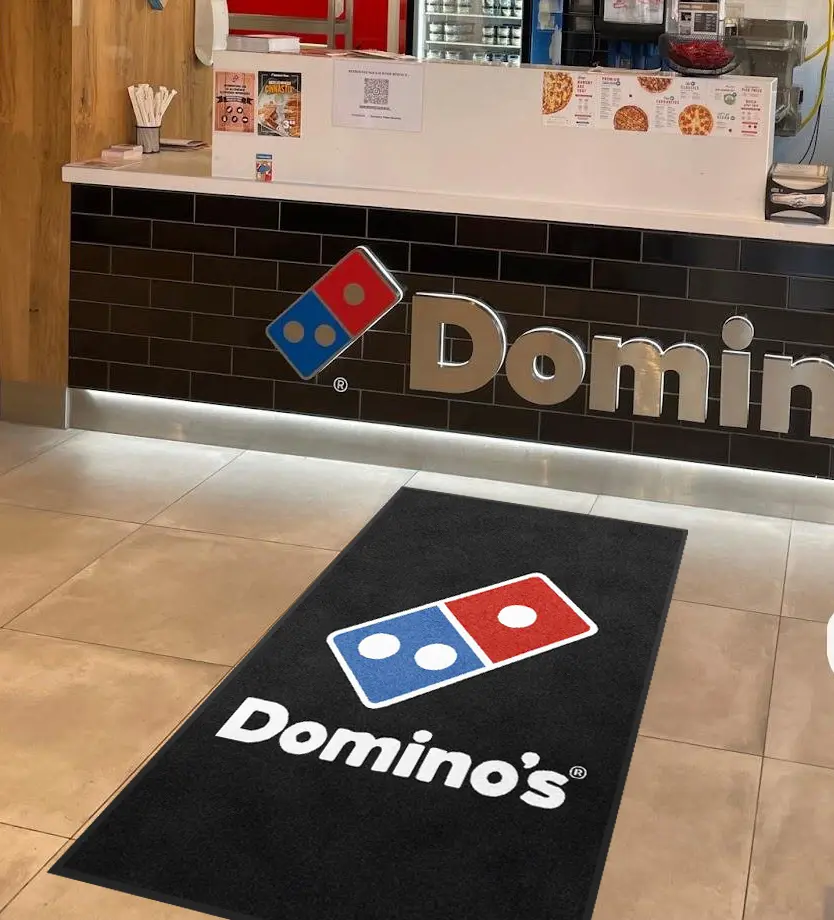 Dominos Pizza Restaurant Logo Rug