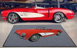 1959 Corvette Rug and Car