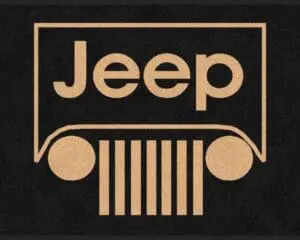Custom Jeep Logo Rug