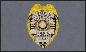 Anthony Police Department Logo Rug
