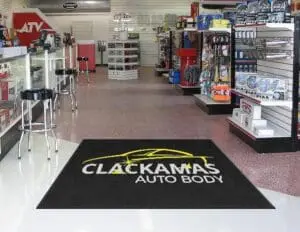 Auto Body Shop Logo Rug