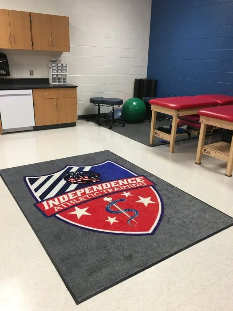 Independence High School custom entrance floor mat