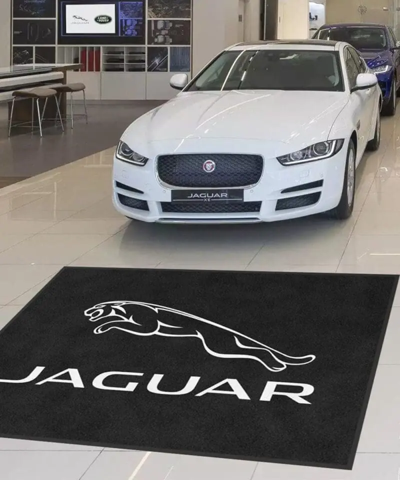 Custom Jaguar Logo Rug