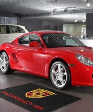 Custom Porsche Logo Rug
