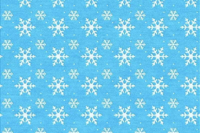 Blue Frozen Theme Snowflake Child’s Rug