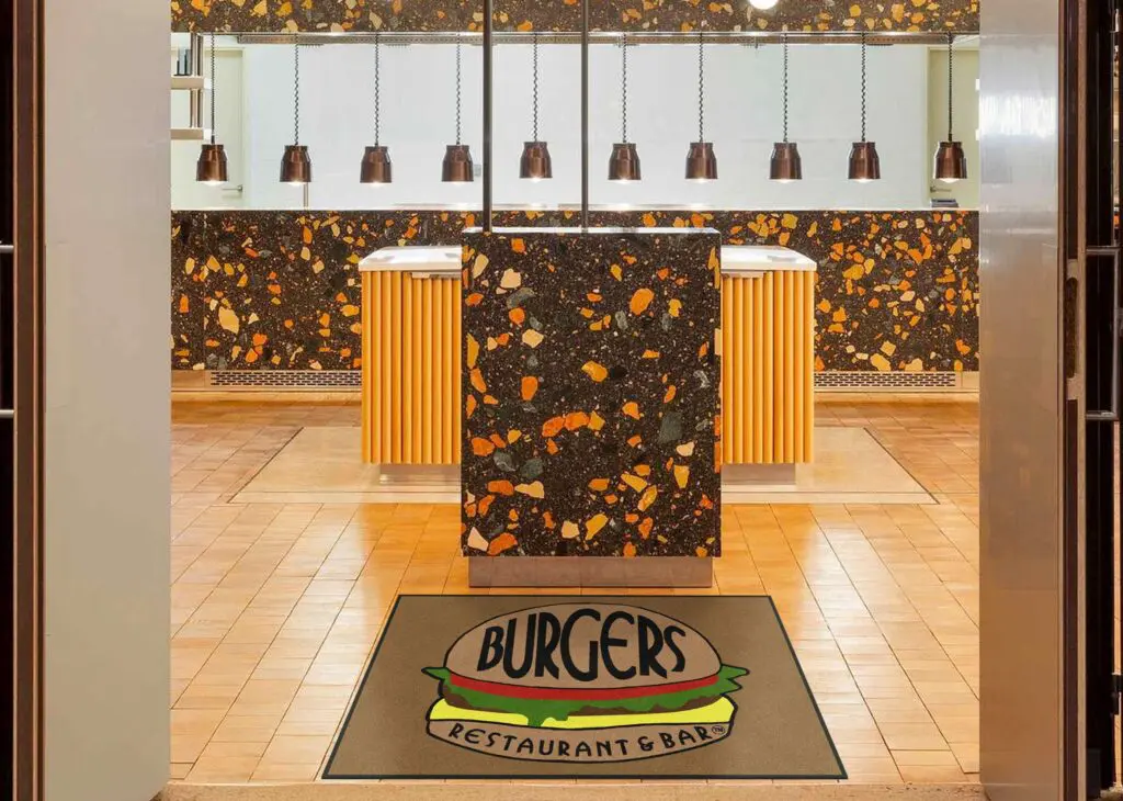 Burger REstaurant Logo Rug