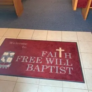 Faith Baptist Church Logo Rug