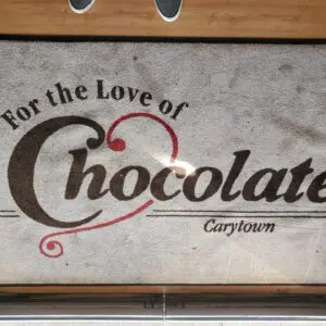 For the Love of Chocolate Logo Rug