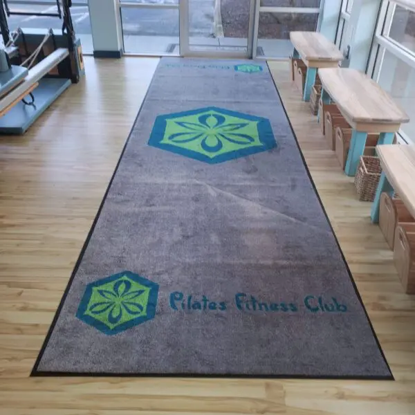 Pilates Fitness Club Logo Rug