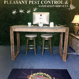 Pleasant Pest Company Logo Rug