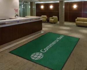 Commerce Bank Logo Rug