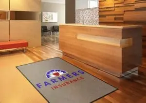 Farmers Insuance Logo Rug