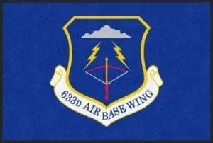Langley Air Force Base Logo Rug