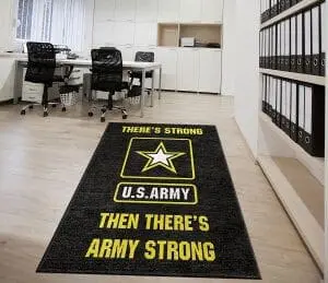 Then There's Army Strong Logo Rug