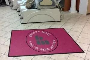 beauty mall custom floor mat