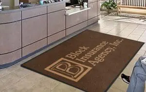 block insurance Logo Rug