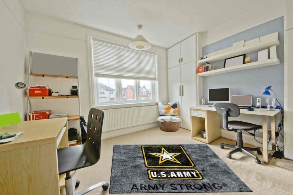 US Army Strong Logo Rug