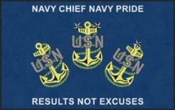 Navy Chief Pride Logo Rug
