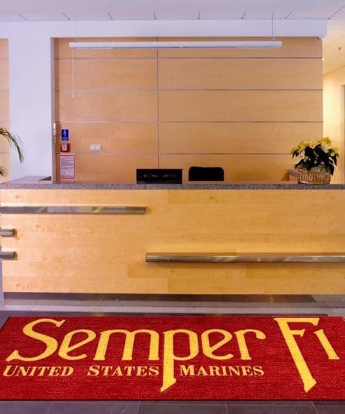 Semper Fi Logo Rug