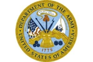 U.S. Army Round Logo Rug