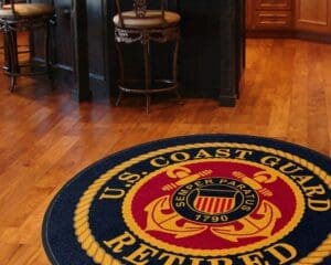US Coast Guard Retired Logo Rug