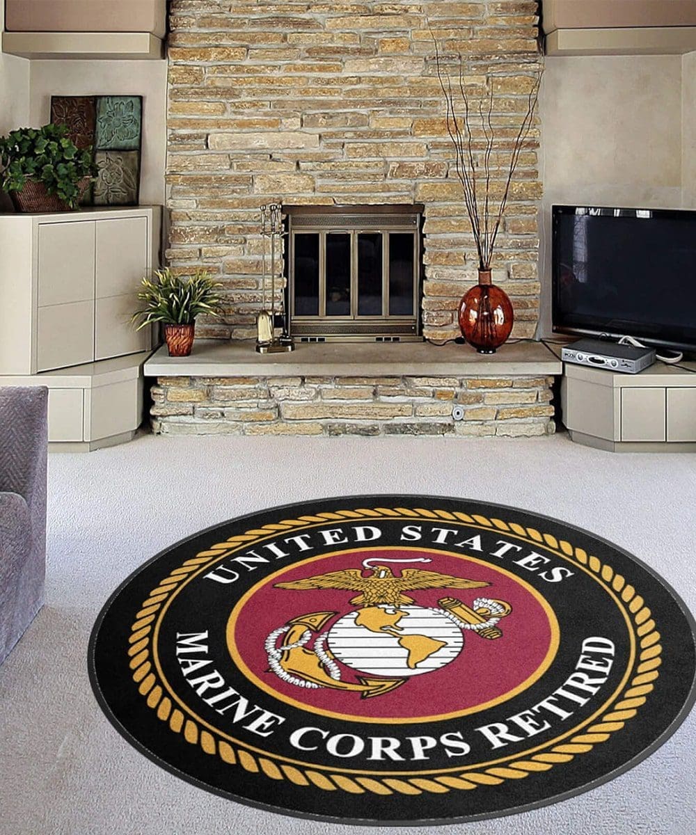 US Marine Corps Decor Area Rug Rugs For Living Room - Peto Rugs