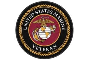 U.S. Marine Corps Veteran Logo Rug