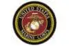 U.S. Marines Corps Round Logo Rug
