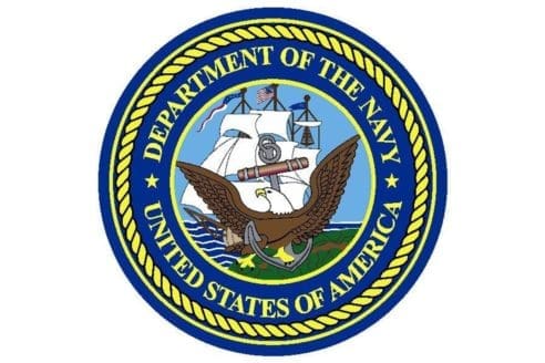 U.S. Navy Round Logo Rug