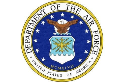 US Air Force Round Logo Rug