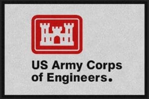 US Army Corps of Engineers Logo Rug