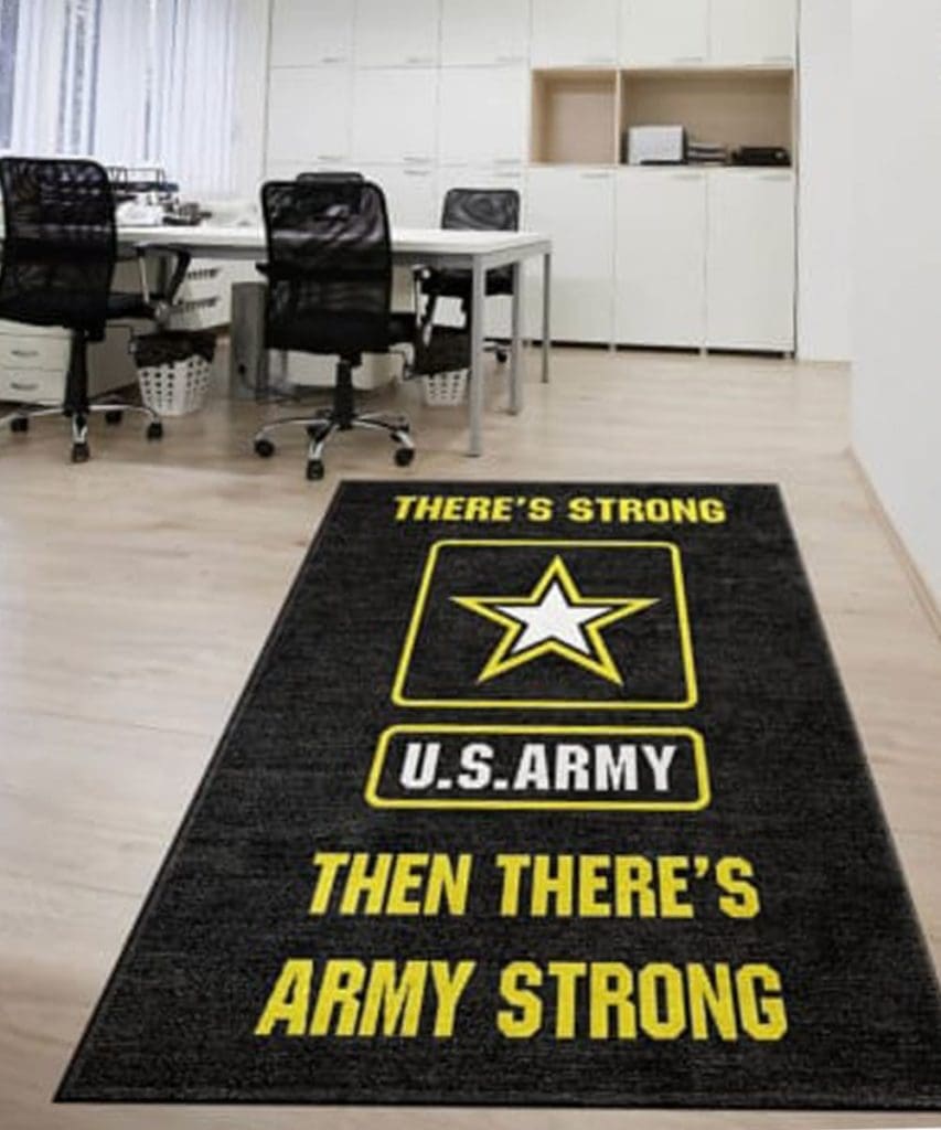 US Army Strong Rug | Custom Military Rugs & Mats | Rug Rats