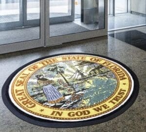 Custom Logo Mat for State of Florida