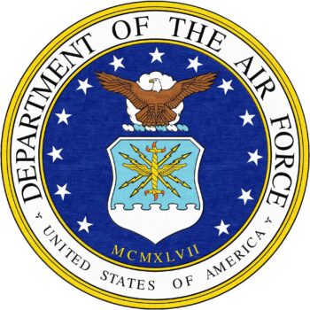US Air Force Round Logo Rug