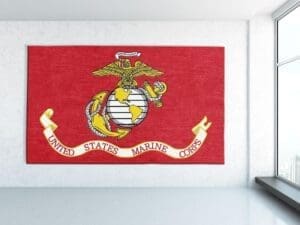 Flag of the US Marines Corps Wall Rug