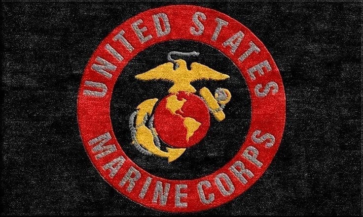 US Marines Corp Logo Rug