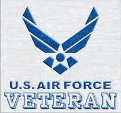 US Air Force Veteran Logo Rug