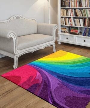Rainbow Contemporary Rug