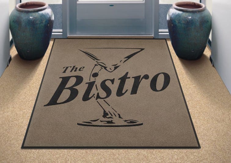 Custom Bistro Entrance Logo Rug
