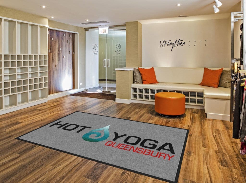 Custom Logo Rug for Yoga Studio Entrance