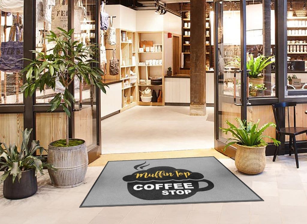 Custom Coffee Shop Entrance Rug