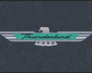 Custom Vintage Thunderbird Logo Rug