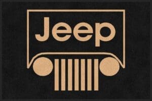 Custom Jeep Logo Rug