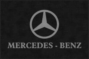 Custom Mercedes Benz Logo Rug