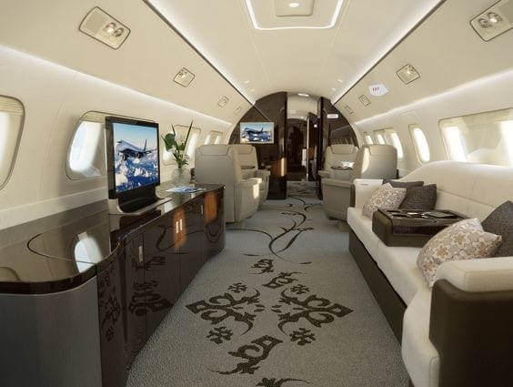 custom rug for private airline