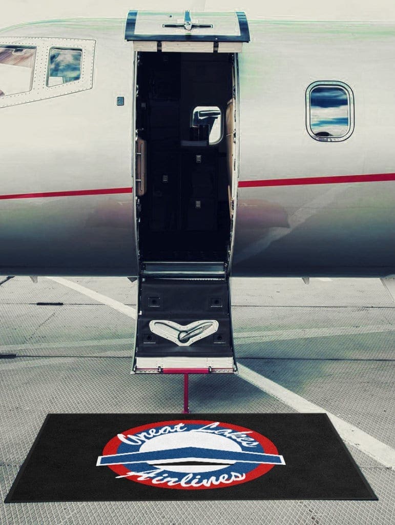 VIP Private Jet Logo Rug