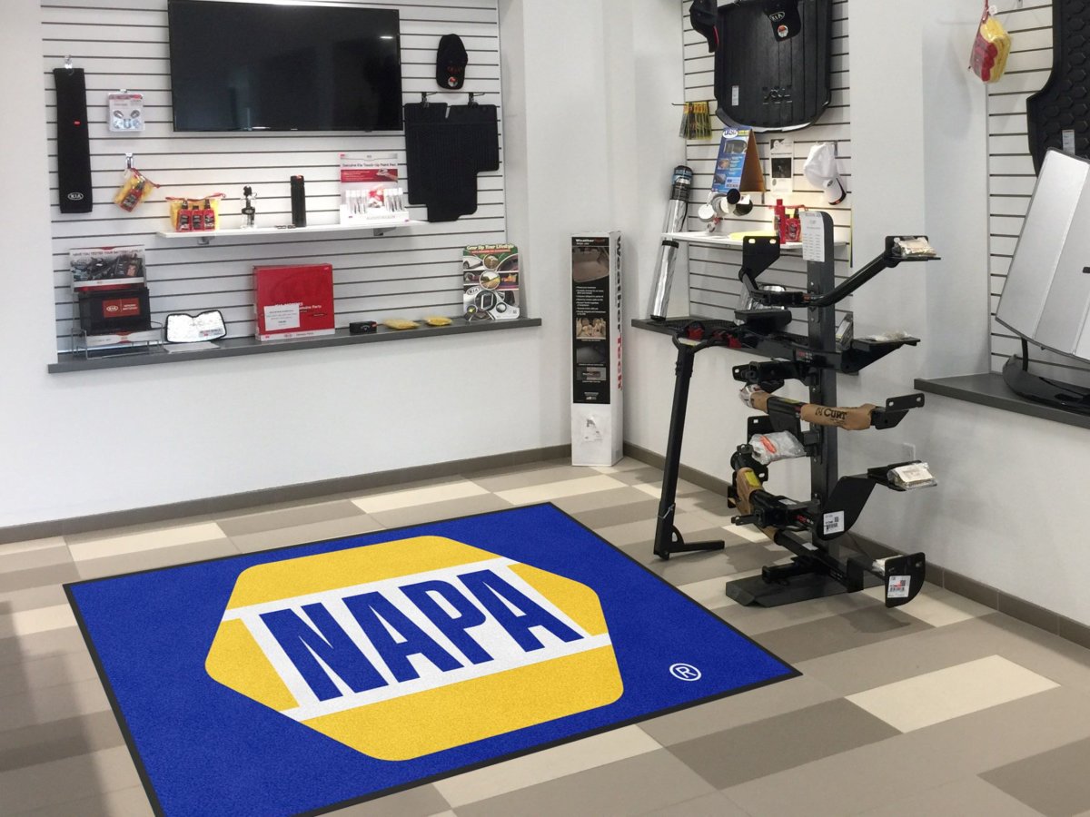 Auto Parts Store Logo Rugs