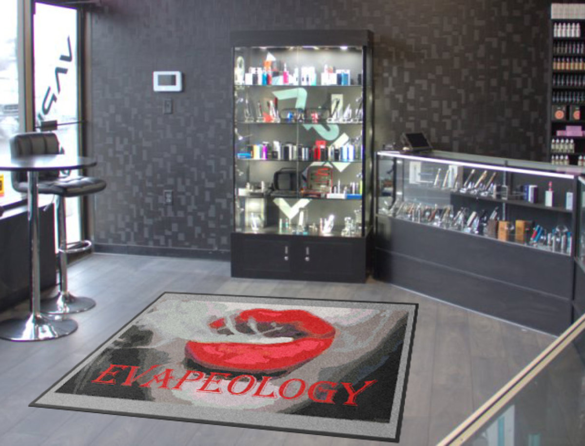 Vape And Smoke Shop Logo Rugs