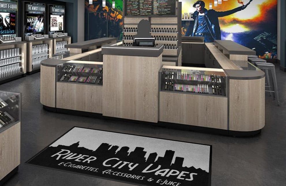 Vape & Smoke Shop Custom Logo Rug