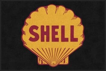 Shell Oil Logo Rug